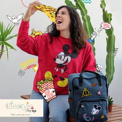 Customizable Denim Backpack - Model A-thumb-3