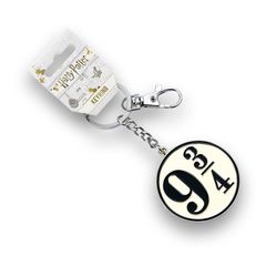 HARRY POTTER - Platform 9 3/4 - Silver Plated Keyring-thumb-1