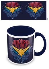 MARVEL - Coloured Inner Ceramic Mug - Captain Marvel - Blue