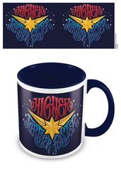 MARVEL - Coloured Inner Ceramic Mug - Captain Marvel - Blue-thumb-0
