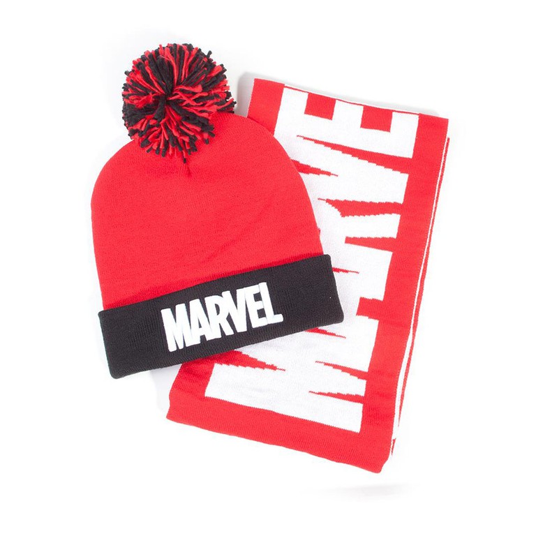 MARVEL - Beanie & Scarf one size