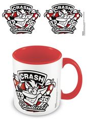 CRASH BANDICOOT - Coloured Inner Ceramic Mug - 1996 Emblem