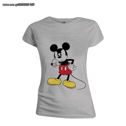 DISNEY - T-Shirt - Mickey Mouse Angry Face - GIRL (XL)