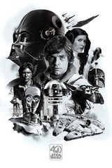 STAR WARS - Poster 61X91 - 40th Anniversary Montage