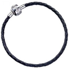 HARRY POTTER - Black Leather Charm Bracelet - 21cm