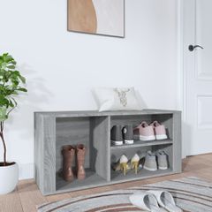 Παπουτσοθήκη Γκρι Sonoma 100x35x45 εκ. από Επεξεργασμένο Ξύλο 816926