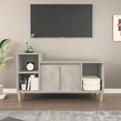 Έπιπλο Τηλεόρασης Γκρι Σκυρ. 100x35x55 εκ. Επεξ. Ξύλο 821176