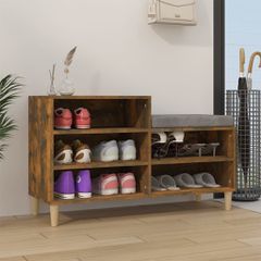 Παπουτσοθήκη Καπνιστή Δρυς 102x36x60 εκ. από Επεξεργασμένο Ξύλο 819729