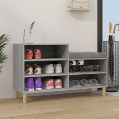 Παπουτσοθήκη Γκρι Sonoma 102x36x60 εκ. από Επεξεργασμένο Ξύλο 819730