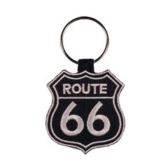 Μπρελόκ Κλειδιών Route 66 Άσπρο Υφασμάτινο lf010