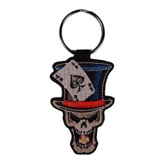 Μπρελόκ Κλειδιών Skull Ace Υφασμάτινοsk010