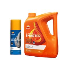 Πακέτο Repsol Smarter Ημι-συνθετικό 10W-40 Μαζί Με Λιπαντικό Σπρέι ΑλυσίδαςREPSOL-4L-CHAIN-KIT