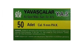 Y.A.S. Αβολίδοτα Σηματοδοσίας 9mm πιστολιού — Ενδεικτική τιμή προϊόντος της κατασκευάστριας εταιρείας για την Ευρωπαϊκή αγορά : 28 €