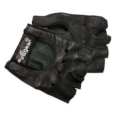 Γάντια Μηχανής Ανδρικά καλοκαιρινά μαύρα Half Finger (Μισά) Large 91346