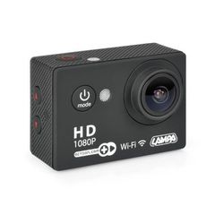 Action Camera της Lampa 1080p WIFI αδιάβροχη με οθόνη και Κιτ Αξεσουάρ 38865
