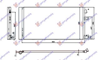 ΨΥΓΕΙΟ A/C 1.6i 16v (ΚΙΝΗΤΗΡΑΣ H4M) ΒΕΝΖΙΝΗ (650x350) για RENAULT FLUENCE 13-