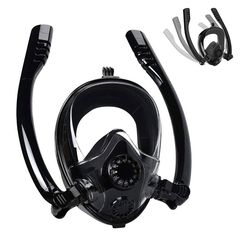 Μάσκα κατάδυσης full face snorkel mask HJKB K2 με 2 Αναπνευστήρες και βάση για action camera ΟΕΜ