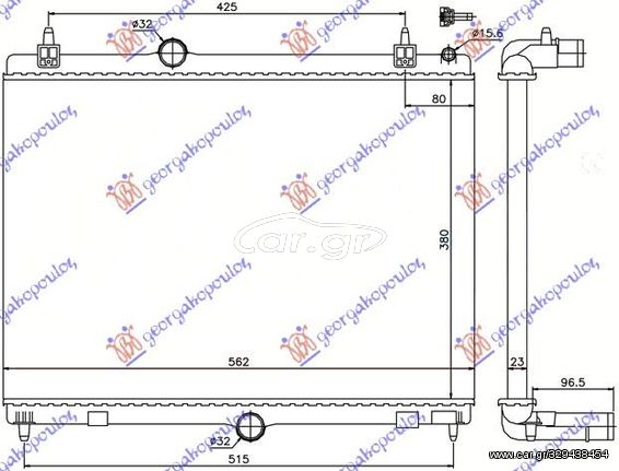 ΨΥΓΕΙΟ (MECHANICAL) 1.6 THP-VTI ΒΕΝΖΙΝΗ - 1.6 HDi-2.0 HDi-BLUEHDi ΠΕΤΡΕΛΑΙΟ ΜΗΧΑΝΙΚΟ (380x560) για PEUGEOT 508 15-18