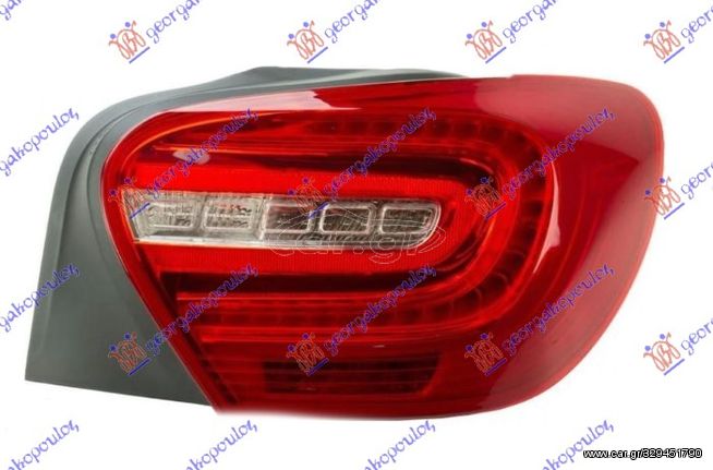 ΦΑΝΟΣ ΠΙΣΩ LED (ΟΒΑΛ ΦΙΣΑ) (E) για MERCEDES A CLASS (W176) 12-15