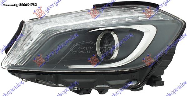 ΦΑΝΟΣ ΕΜΠΡΟΣ Bi-XENON ΜΕ ΦΩΣ ΗΜΕΡΑΣ LED (HELLA) για MERCEDES A CLASS (W176) 12-15