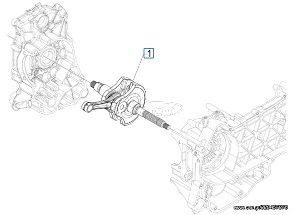 Στρόφαλος Cat 1 Derbi Rambla 300 E3 2010-2011 (EMEA) VTHRA1C 83050R0A