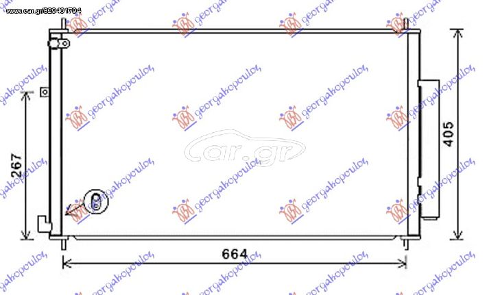 ΨΥΓΕΙΟ A/C 1.6-2.2 i-DTEC ΠΕΤΡΕΛΑΙΟ (665x390x16) (KOYO) για HONDA CR-V 15-17