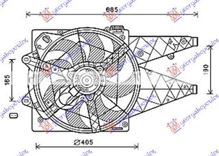 ΒΕΝΤΙΛΑΤΕΡ ΨΥΓ. ΚΟΜΠΛΕ 1.6-2.0 JTD (+AC) για FIAT DOBLO 09-15