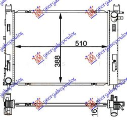 ΨΥΓΕΙΟ ΒΕΝΖ-ΠΕΤΡ(+Α/C) (51x40,8x2,7) 12- (MAHLE BEHR) για DACIA SANDERO 16-20