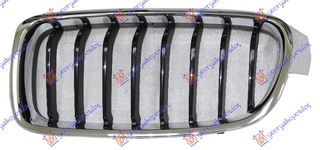 ΚΑΡΔΙΑ ΜΑΣΚΑΣ (ΧΡΩΜΙΟ/ΜΑΥΡΗ) (SPORT) για BMW SERIES 3 (F30/F31) SDN/S.W. 14-18