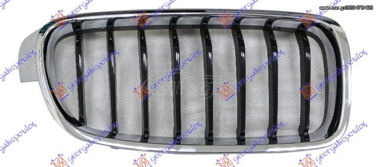 ΚΑΡΔΙΑ ΜΑΣΚΑΣ (ΧΡΩΜΙΟ/ΜΑΥΡΗ) (SPORT) για BMW SERIES 3 (F30/F31) SDN/S.W. 14-18