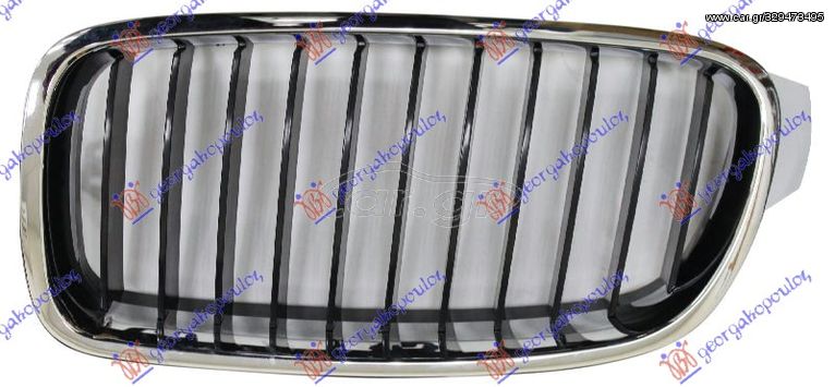 ΚΑΡΔΙΑ ΜΑΣΚΑΣ (ΧΡΩΜΙΟ/ΜΑΥΡΗ) για BMW SERIES 3 (F30/F31) SDN/S.W. 14-18