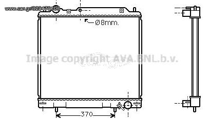 ΨΥΓΕΙΟ ΝΕΡΟΥ ΚΑΙΝΟΥΡΙΟ MITSUBISHI DELICA / SPACE GEAR 1995-2002, L400 1995-2005 (612X500X26) AVA MT2110 MT2158 FRIGAIR 0116.3017 NISSENS 62855 NRF 55343 VALEO 734146 MR126103 MR126105 MR126106