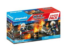 Playmobil City Action Starter Pack Άσκηση Πυροσβεστικής (70907)