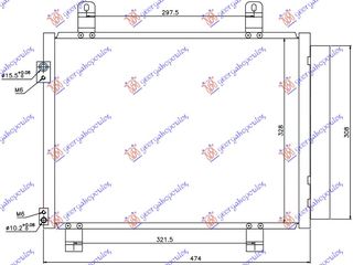 ΨΥΓΕΙΟ A/C 1.3 CDTi ΠΕΤΡΕΛΑΙΟ (420x330x16) για SUZUKI SPLASH 07-13