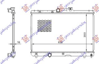 ΨΥΓΕΙΟ 1,3-1,6 +/-A/C (63,8x35) για TOYOTA COROLLA (E 10) L/B (5D) 92-96