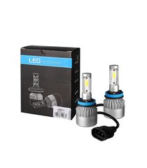 H11 LED SET C6 9-32V 6.500K 10.000lm 4 X 10W ΛΑΜΠΑ ΜΕ COB EPISTAR 1021 LED ΚΑΙ ΑΝΕΜΙΣΤΗΡΑΚΙ M-TECH - 2 ΤΕΜ.