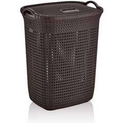 ΚΑΛΑΘΙ ΑΠΛΥΤΩΝ RIO ΠΛΕΧΤΟ 52L ΑΝΘΡΑΚΙ 45x36x55cm VIOSARP R-8065Α
