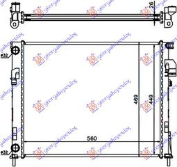 Ψυγειο Νερου 2.0i Βενζινη - 1.9 Dci Πετρελαιο (560x450x23) (MECHANICAL) Nissan Primastar 02-06 - 091906300