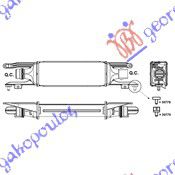 Ψυγειο INTER.1.3 Cdti (45x100x53) 55 Kw Opel Corsa D 06-15 - 032806220