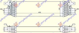 Ψυγειο INTER.1,4-1,6TDCi (45x145x50) Ford Fiesta 02-08 - 036206200