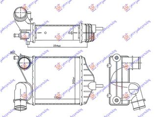 Ψυγειο INTER.1,6 MJTD-1,9 JTD(192x209x65 Fiat Idea 04-10 - 044206210
