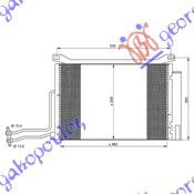 Ψυγειο A/C 1.4 T.D (48x36x1.6) Mini COOPER/ONE (R50/R53) 02-06 - 050706410