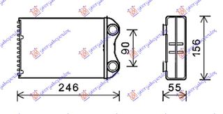 Ψυγειο Καλοριφερ (BR) (200x145x32) Mini COOPER/ONE (R50/R53) 02-06 - 050706500