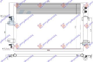 Ψυγειο A/C 2.0-2.4 Βενζινη Αυτοματο (665x432) Jeep Compass 07-11 - 051206410