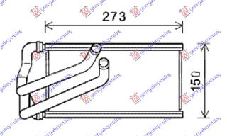 Ψυγειο Καλοριφερ (BR) (123x260x26) Jeep Compass 07-11 - 051206500