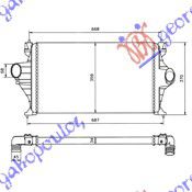 ΨΥΓ. INTER. 1,9 T.D. (580x360x34) Citroen Xantia 93-01 - 071606200