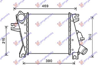 Ψυγειο INTER. 2.2 Dci 03-05 (305x295x62) Nissan X-TRAIL 01-14 - 085506205