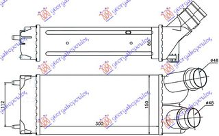 ΨΥΓ.INTER.1,6 HDi(300x150x80) Citroen Berlingo 08-15 - 089506200