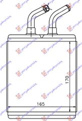 Ψυγειο Καλοριφερ (BR) (170x165x26) Kia Rio 99-02 - 096606500