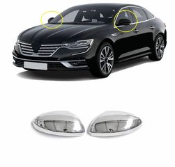 ΕΤΟΙΜΟΠΑΡΑΔΟΤΟ ΖΕΥΓΟΣ ΝΙΚΕΛ ΔΙΑΚΟΣΜΗΤΙΚΑ ΚΑΛΥΜΑΤΑ ΚΑΘΡΕΦΤΩΝ "ΑΝΟΞΕΙΔΩΤΑ" ΓΙΑ RENAULT TALISMAN (2016+)